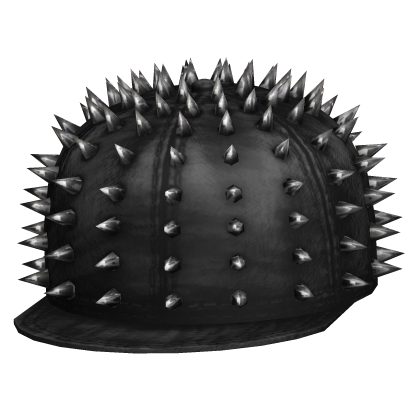 black spiked emo distressed vkei cap