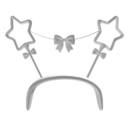 Cute White Bow Diwali Sparkler Headband (Addon)