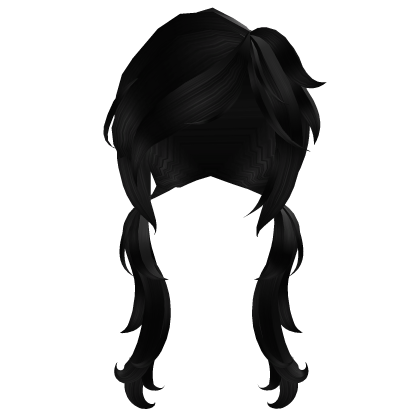 Pink Emo Side Part Front Pigtails Roblox item