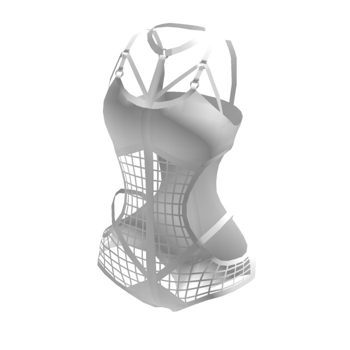 White Cage Corset Bikini