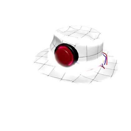 The Button Fedora White Emissive