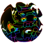 Cartoony Rainbow Duck