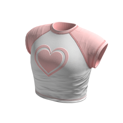 Valentines Heart Baby Tee Pink thumbnail