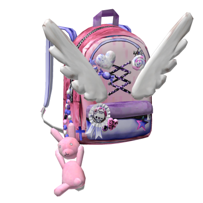 ʚ♡ɞ Winged backpack w/ plush ε๑†⋆*✩‧˚-- berry Roblox item