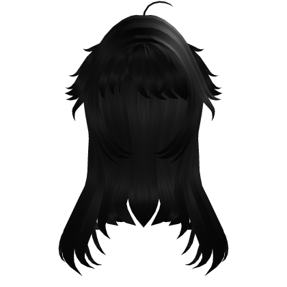 ʚ♡ɞ long cute black moe anime hair Roblox item