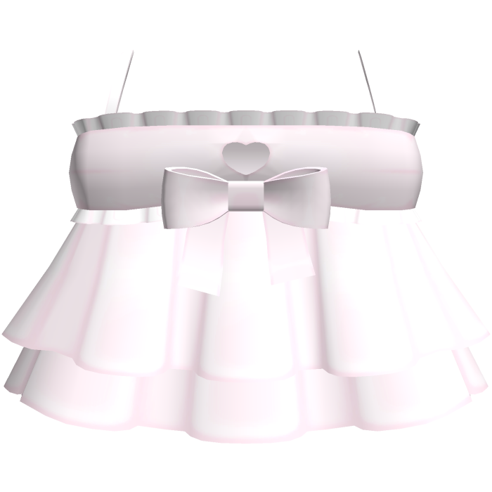 ♡ : cute pastel pink heart cutout ruffle dress