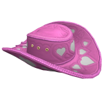 BerryBox Feb '24 Valentines Heart Cowboy Hat Pink