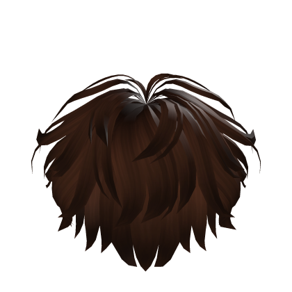 Brown Fluffy Messy Emo Boy Hair
