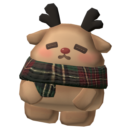 Kawaii Christmas Reindeer Scarf Plush 