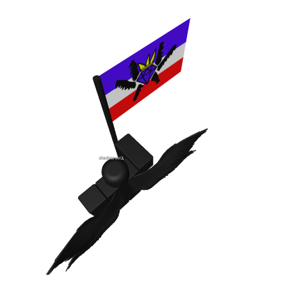 shadow qui tien le drapeaux de cristalia 