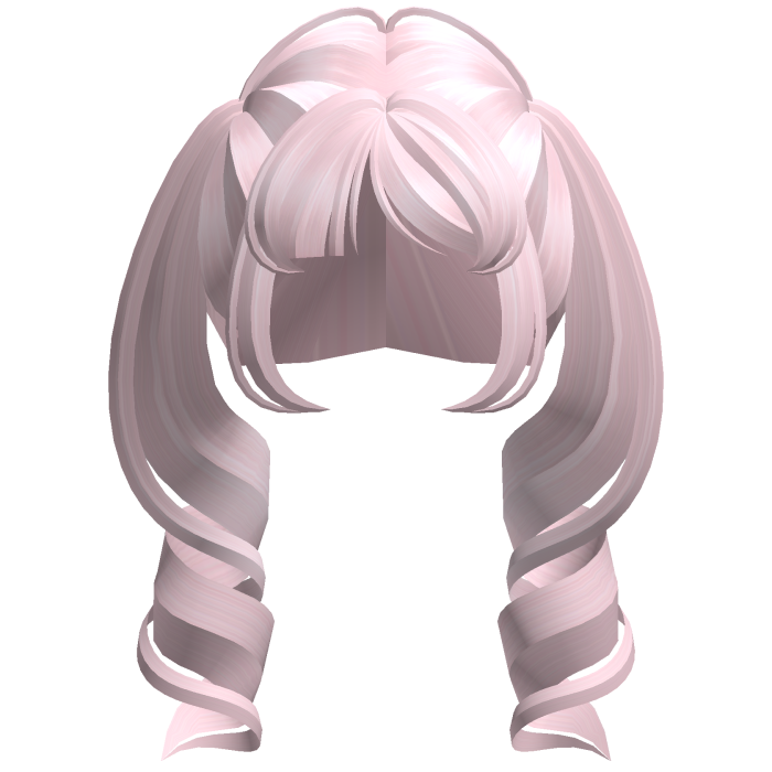 Soft Dolly Curled Pigtails (Pink)