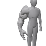 Buff Monster - colorable - Right Arm