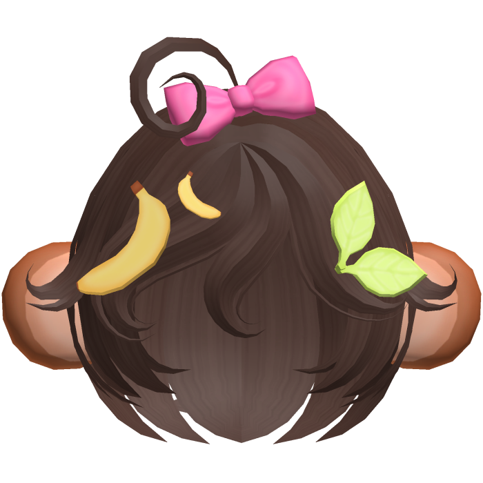 🍌🐵🍃 cute lala monkey bob hair in brown