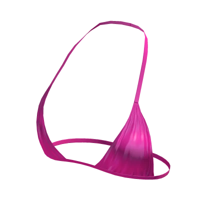 ⨾ Y2K Pink String Tied Bikini Top | Roblox Item - Rolimon's