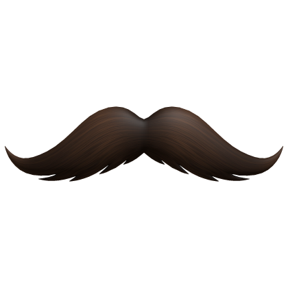 Brown Small Mustache Cute Fancy Chevron Moustache