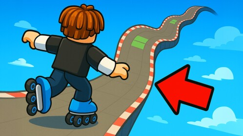 [W6] Obby But You're on Roller Skates