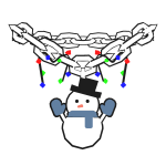 ✅ Christmas Snowman Chain