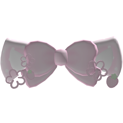♡ : cute pink strawberry kitty ears Roblox item