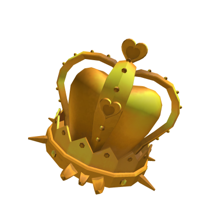 Pure Gold Spiky Floating Heart Crown thumbnail