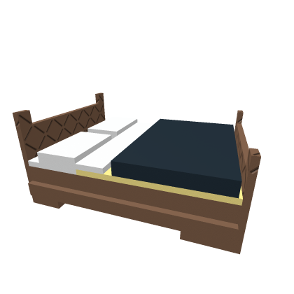 Bed With Black Covers (layable)
