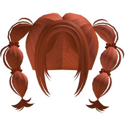 ♡ Bubble Pigtails Hair (light brown) Roblox item