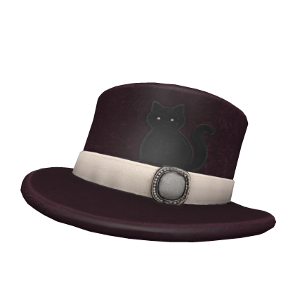 Black Top Hat White Band