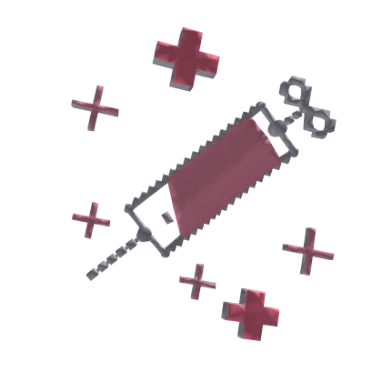 cutecore moe kawaii syringe hair clip ♡ Roblox item