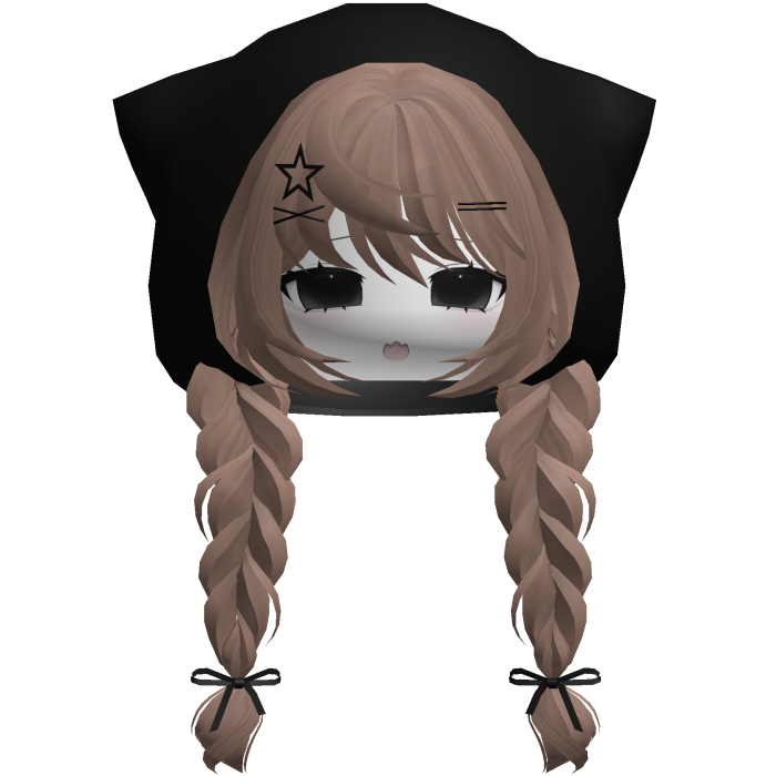 emo moe keri hair w anime girl face white tan