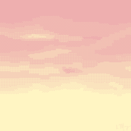 Pixelated Pastel Sky Box