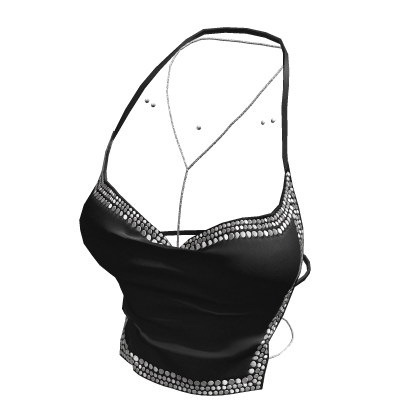 ♥BLACK KIRA KIRA Holter Top♥