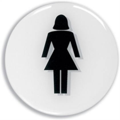 Ladies Toilet Sign Roblox decal