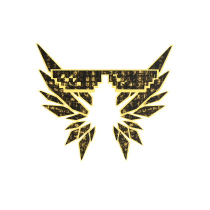 Hacker Wings Gold Glitched Roblox item
