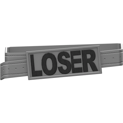 LOSER White And Black Belt (1.0) Roblox item
