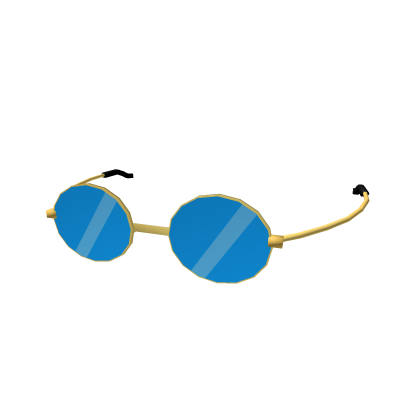 Blue Tinted Circle Glasses Roblox item