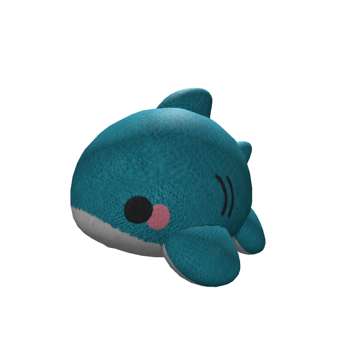 Cute shark hat plushie