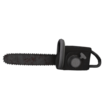 bloodied chainsaw back accessory