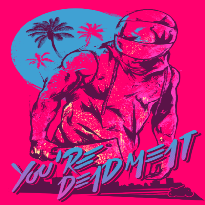 Hotline Miami Biker poster Roblox decal