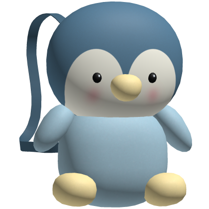 Blue Cute Penguin Plushie Backpack [3.0]