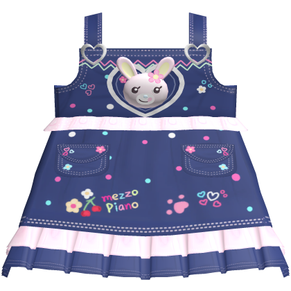 🍓 mezzo piano mimi overalls denim