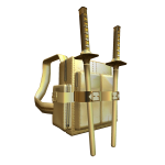  ✅ Gold Ninja Katana backpack 