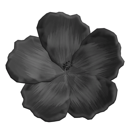Black Hibiscus Flower Roblox item