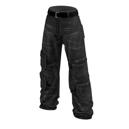 Black Baggy Cargo Jeans Roblox NoFilter