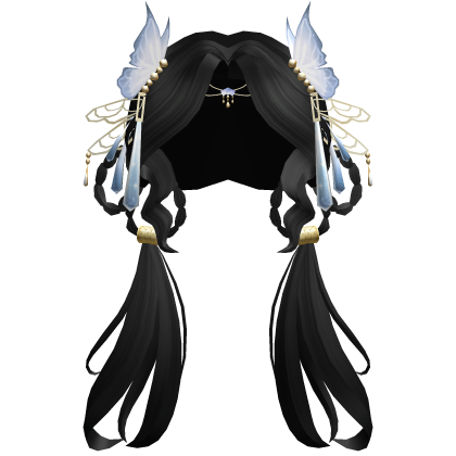 Magical Butterfly Black Hair Roblox item
