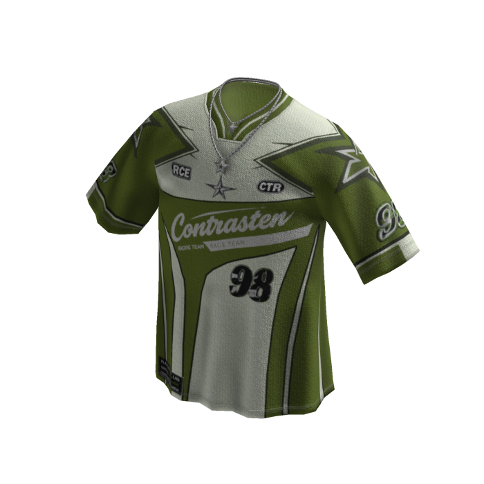 98 Color Block Racing Jersey (Green)