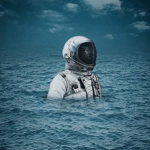 Astronaut in the ocean