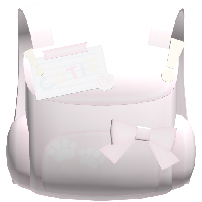 ♡ kawaii pink backpack w sticky notes n bow