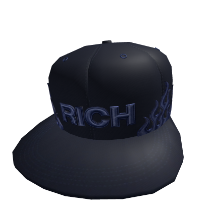Black & Blue Rich Flames Hat Roblox item