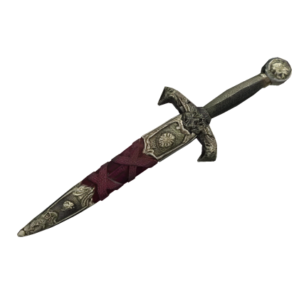 Red Wrapped Silver Lus' Dagger Roblox item