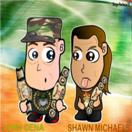cartoon john cena shawn michaels Roblox decal