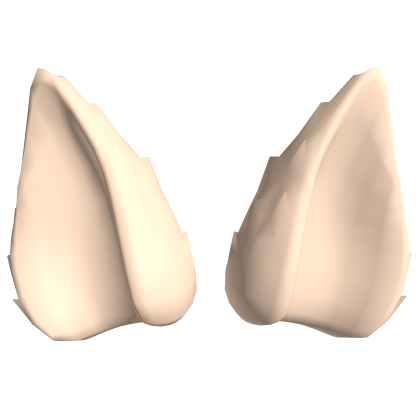 Cream Furry Wolf Ears Roblox item